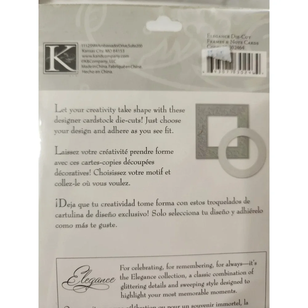K&COMPANY Die Cut Cardstock 63 Pieces